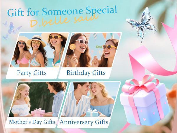 FringeFlutter Non-Piercing Belly Button Ring Clip-On | Sparkling Crystal Butterfly & Heart Navel Ring for Party & Gift