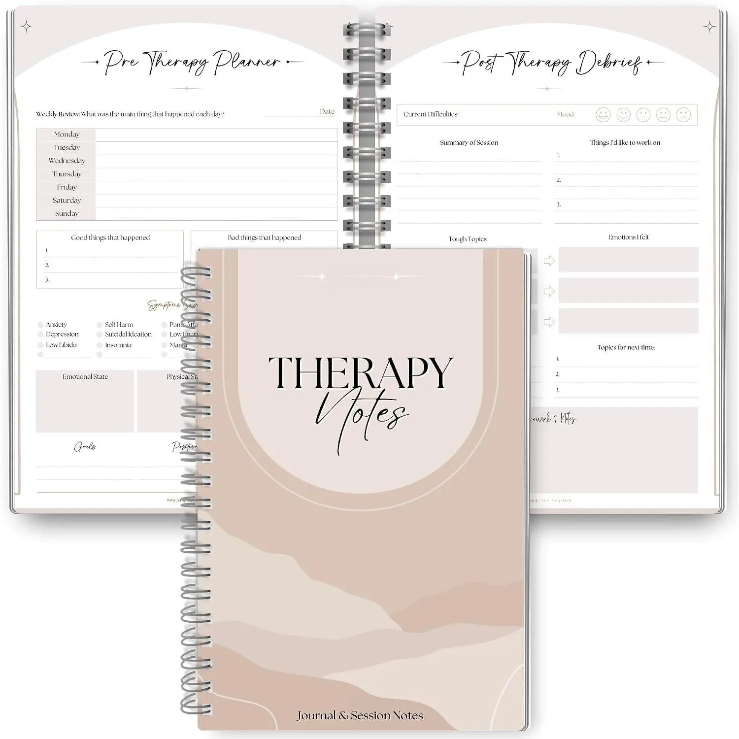 Notes Journal - Pre &   Planner for Reflection, Journaling & Self-Discovery |  120gsm Paper with Soft  Cover | A5 Lux