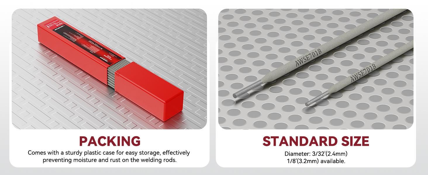 E7018 Rod 1/8'' 10LB Low Hydrogen Carbon Sticks Electrodes, Rods ARC Equipment