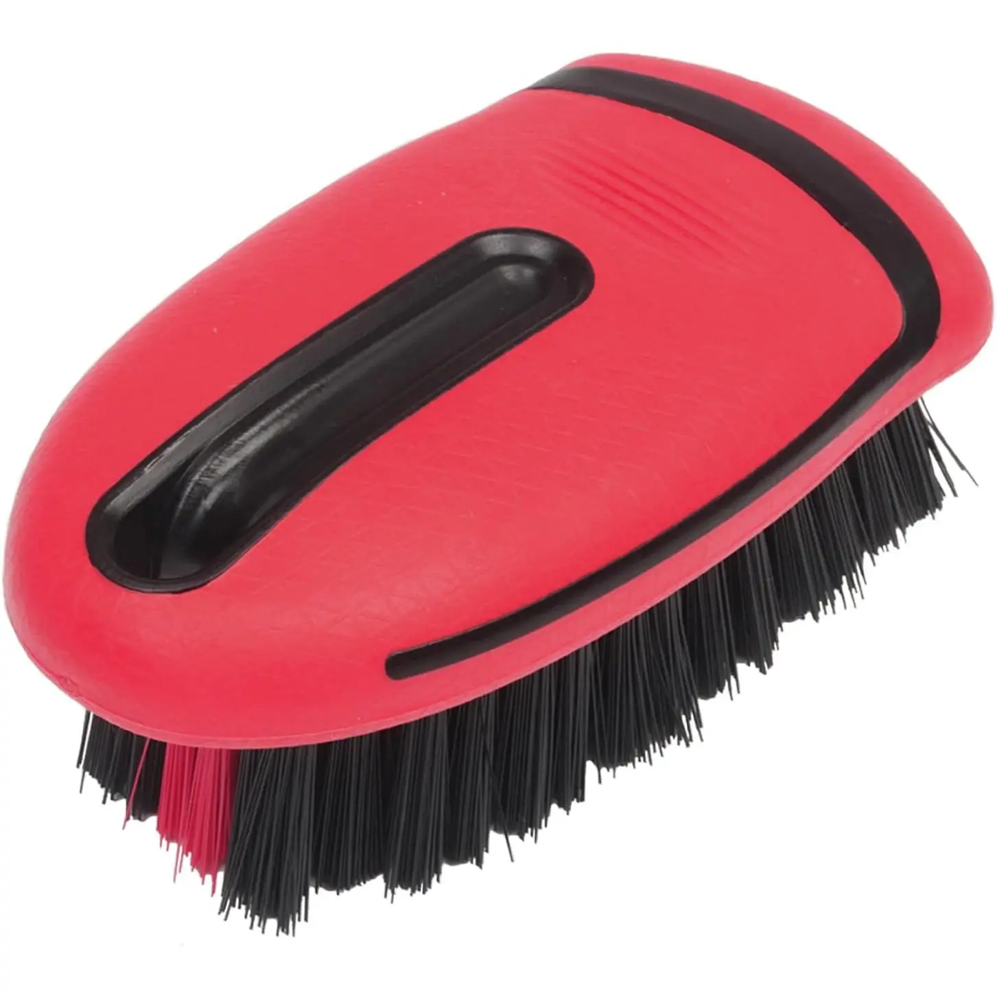 Carpet and Upholstery Cleaning Brush,Carpet  Stiff Bristle Detailing Scrub Brushes,Interior Leather Brush for  and  (Red)