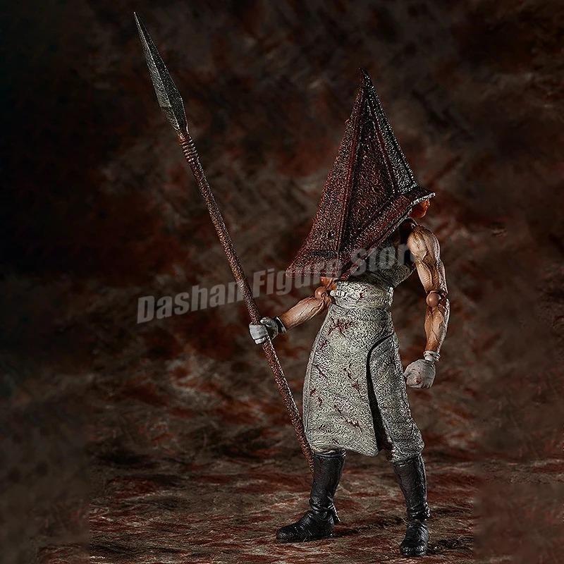 Figma Sp-055 Silent Hill Pyramid Head Action Figure 17cm Red Pyramid Thing Revelation 3D Figure PVC Bubble Head Nurse Model Toys