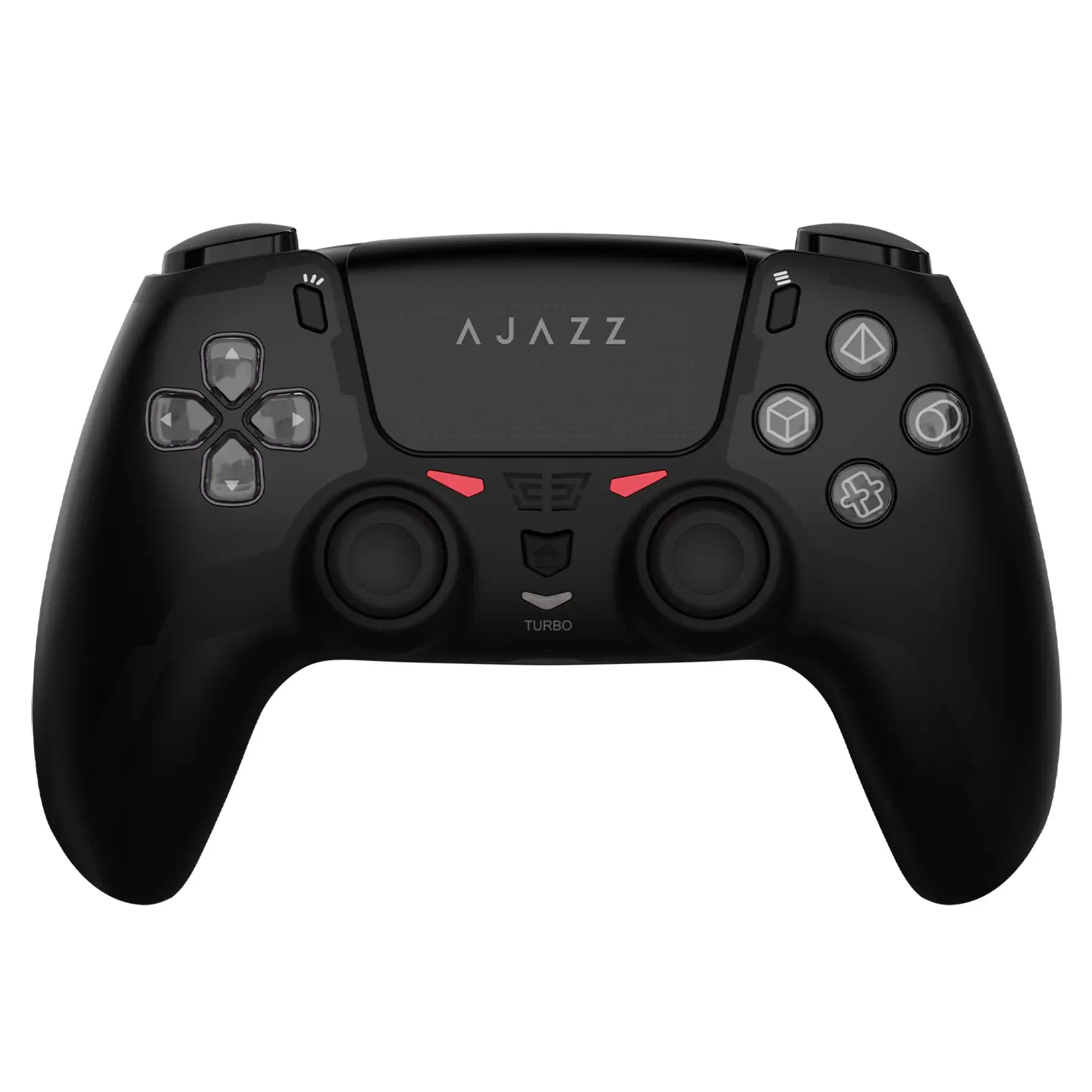AJAZZ GP100 PS wireless game controller dual-mode compatible with PS4/PC touch screen design, Hall joystick linear trigger, six axis asymmetrical vibration motor, wireless e-sports game controller, essential for large-scale computer games