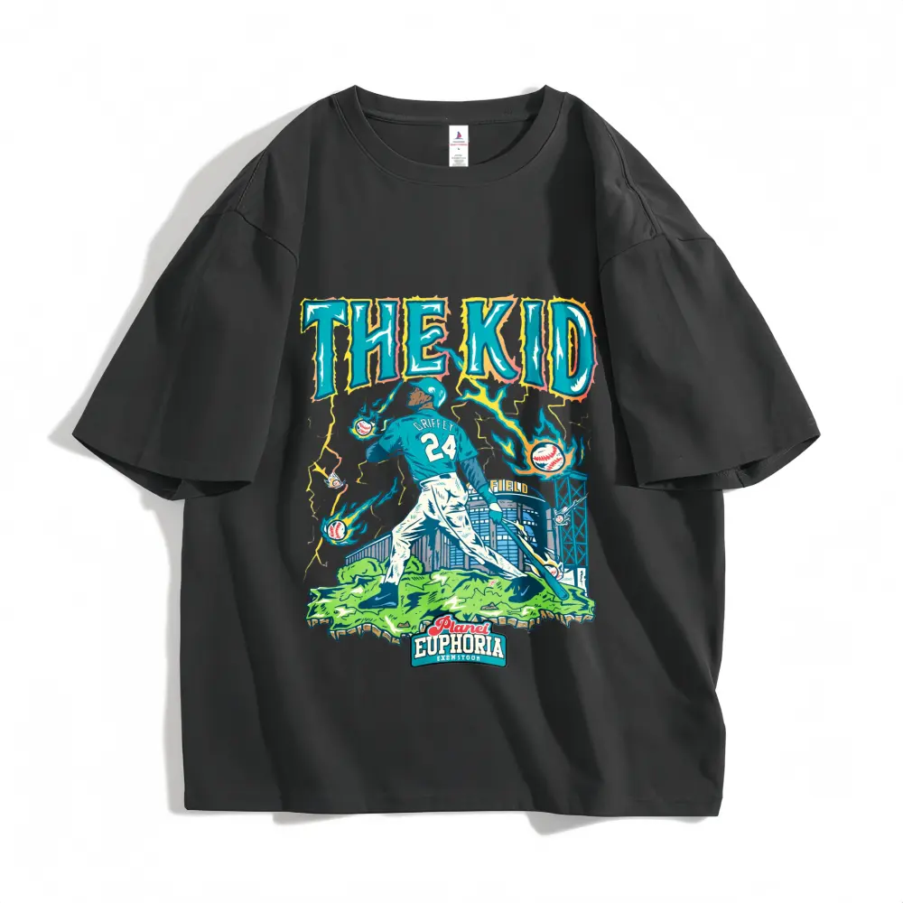 PE THE KID Ken Griffey Seattle Teal Edition Planet Euphoria Shirt, Vintage Style 90s Retro Unisex Streetwear Tee