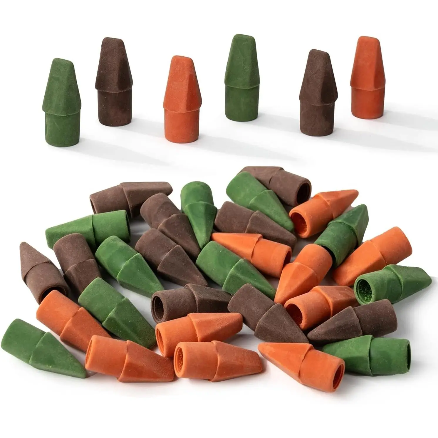 Pencil Erasers Toppers, 30 Pack, Colorful | Erasers for Pencils