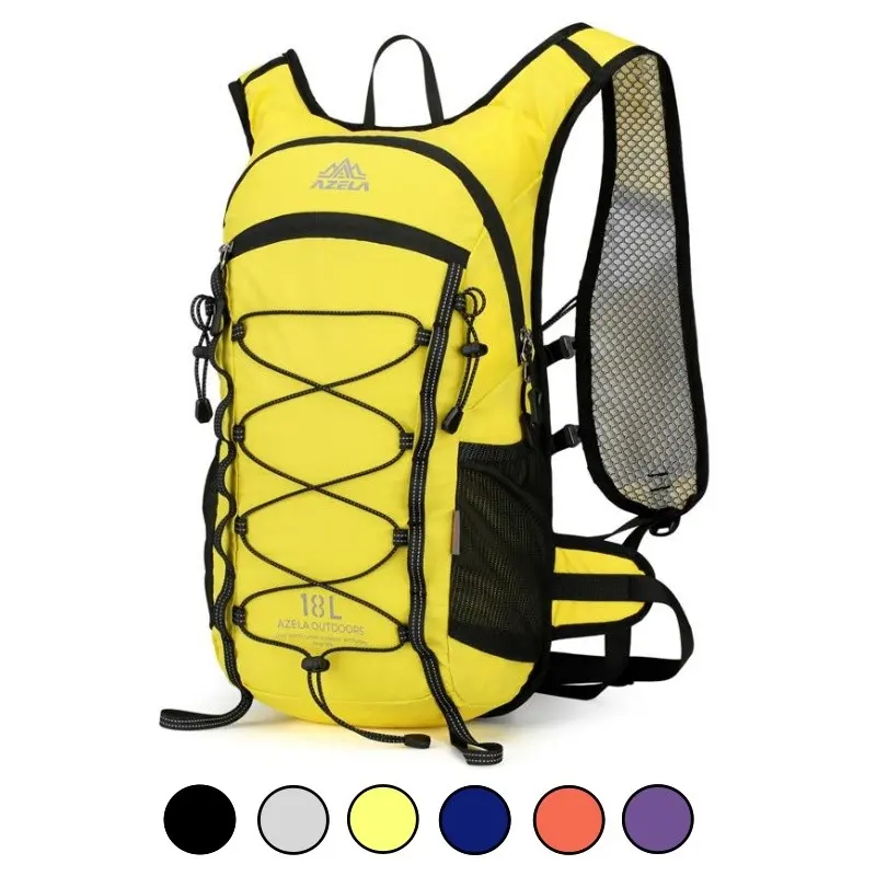 AZELA 18L Unisex Outdoor Sports Backpack, Ultralight Hiking Daypack, Breathable Running Marathon Bag, Waterproof for Travel Bike Climbing