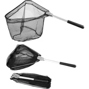 Father's Day Freshwater Angling Gifts for Dad| Fishing Landing Net With Telescoping Extendable Pole Handle| Adjustable 40-63 Inches Fishing Net for Kids Men & Women Shore Lake Fishing