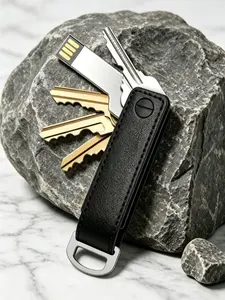 Aluminum Alloy Key Organizer, Compact Silent Anti-Scratch Home Door Key Holder, Portable Key Clip, Efficient Key Management Solution