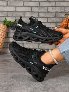 Women's Breathable Sneakers, Thick Sole All-Season Casual Shoes, Lightweight Mesh Design for Daily Wear & Running