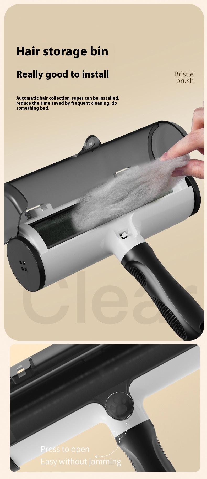 Washable Sticky Lint Roller Pet Hair Remover Reusable Lint Removal Brush for Clothes Furniture dog pepper spray cow scratching head lice comb big lice removal comb tick removal comb deshedding nozzle short hair Portable Retractable Wooden Nail File