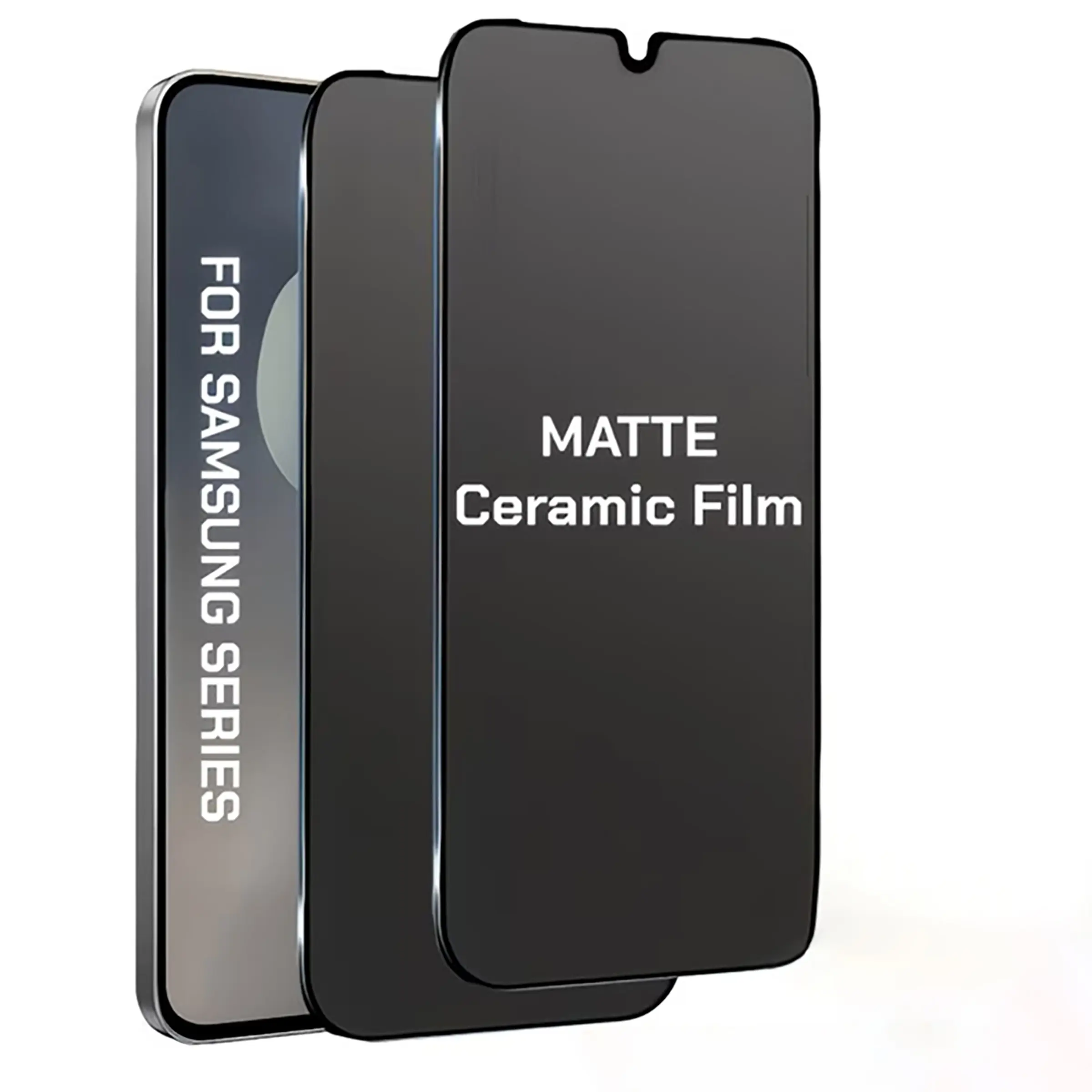 2PCS Samsung Privacy Screen Protector Film, Accessories, Matte Ceramic Material, Anti-Glare, Shockproof, Scratch-Resistant, Fingerprint-Free, for Galaxy  A57-A04 Series