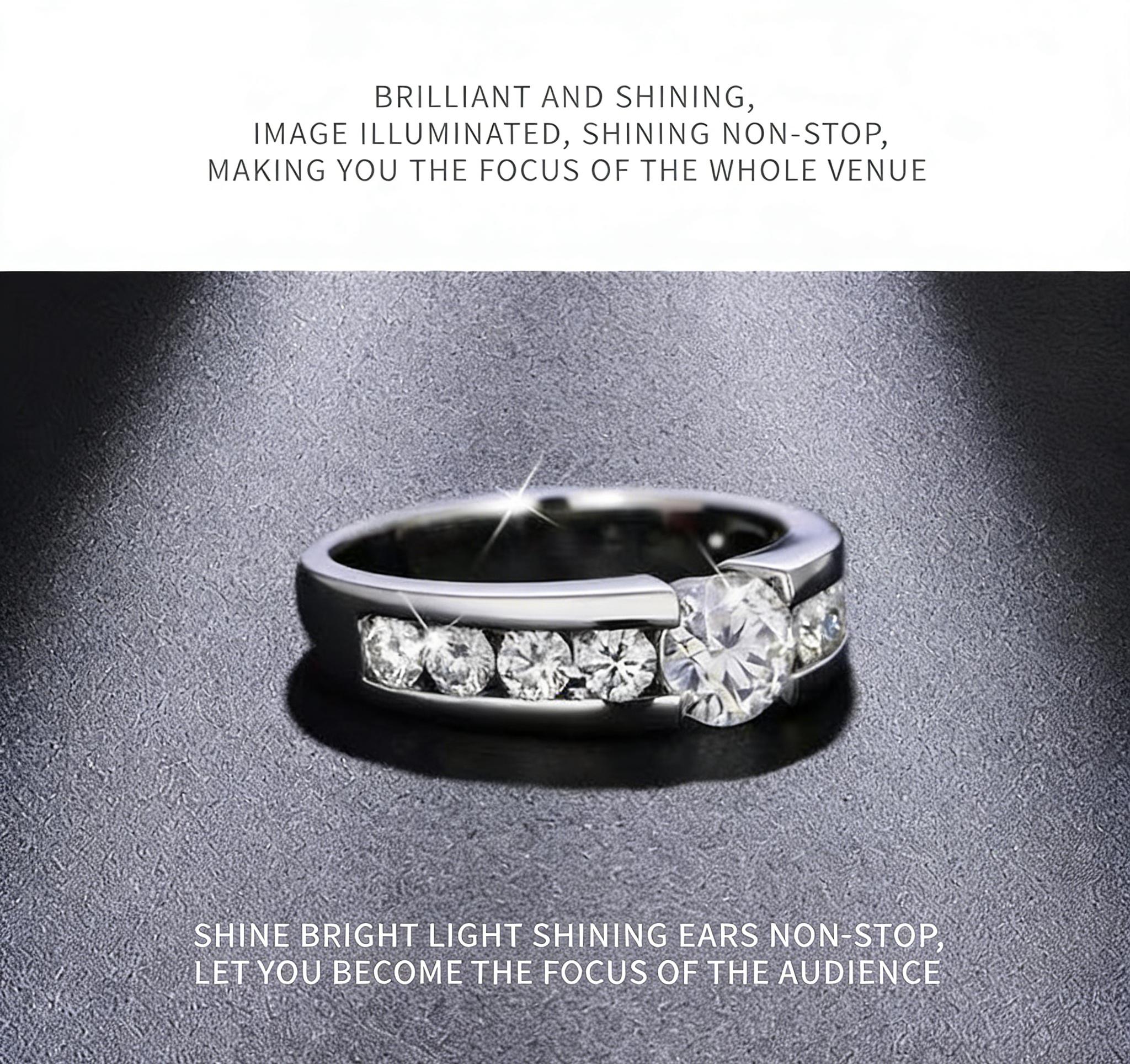 A timeless and classic engagement ring |     A striking main stone paired with side stones, creating the perfect proposal and commitment.