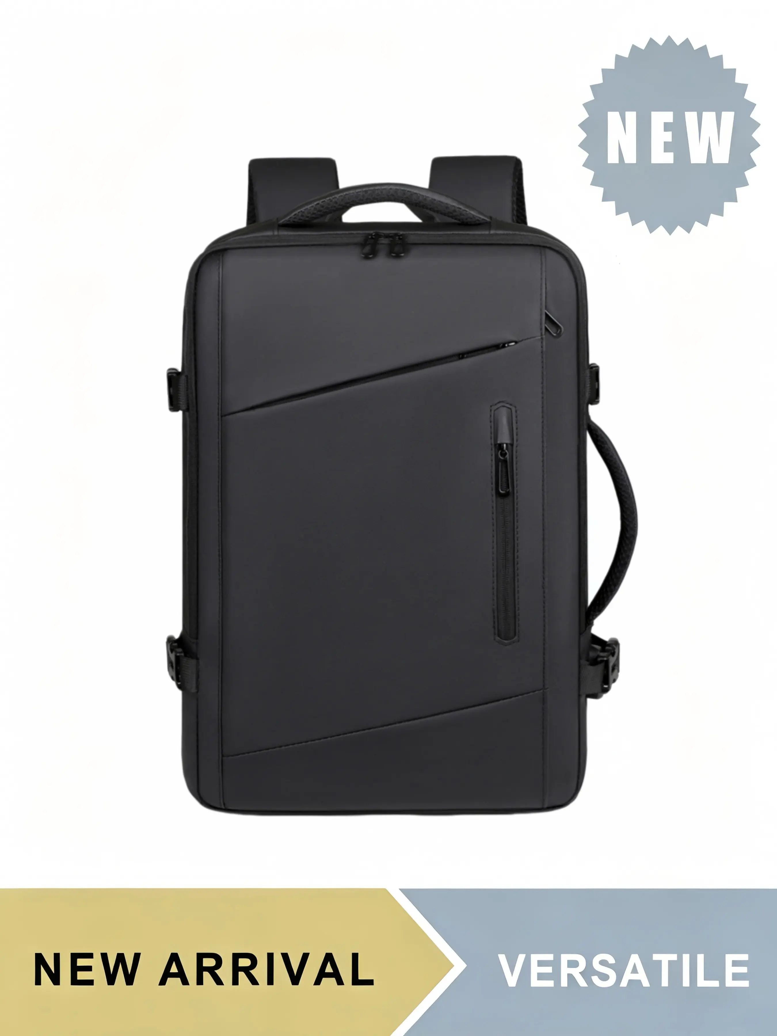Expandable Laptop Backpack for Men Women, Large Capacity Business Computer Daypack with Multi Compartments, Durable Casual Shoulder Bag for Hiking Trekking Travel Commute Work College Daily Use, Padded Straps with Top Handle, Multiple Colors Available