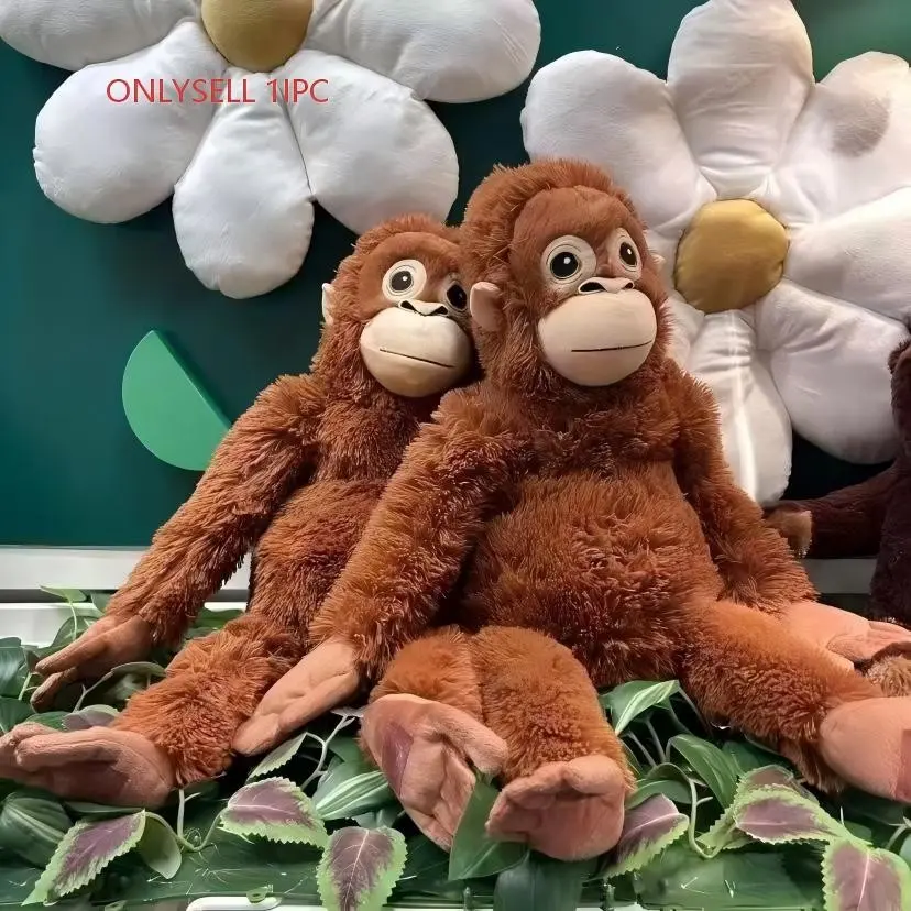 26-Inch Gorilla Plush Toy, Long-Armed Monkey Doll, Soft Stuffed Animal, Extra Soft Fluffy, Perfect Gift for Kids, Cuddly and Adorable Decoration