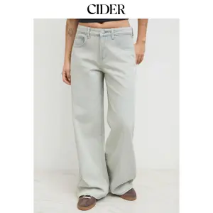 Cider Cider Denim Low Rise Straight Leg Jeans