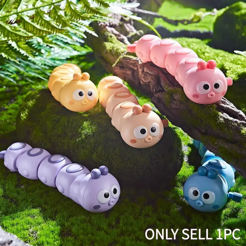 New Spring Toy, Cute Caterpillar Wind-Up Wobbler, Stress Relief Fun, Unique Design, Perfect Gift for Friends and Boyfriend