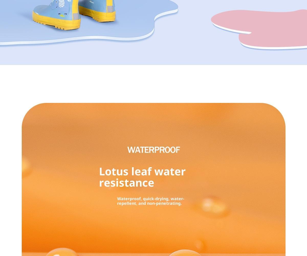 College style kindergarten with backpack, full body waterproof raincoat and raincoat