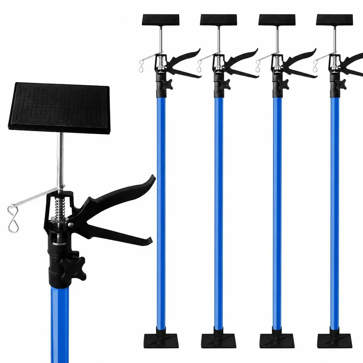 Adjustable Quick Support Pole (2/4 Pack) - Labor-Saving Telescopic Cabinet Jack Support Rod for DIY Installers, Ideal for Cabinet Installation, Drywall Lifting & Workshop Cargo Securing