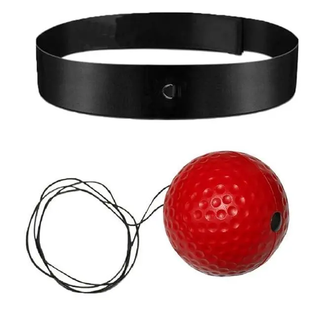 Boxing Reflex Ball with Headgear & Reflective Elastic Line for Teenagers Strengthening Body Reaction Ability Fitness Equipment Martial Arts Training