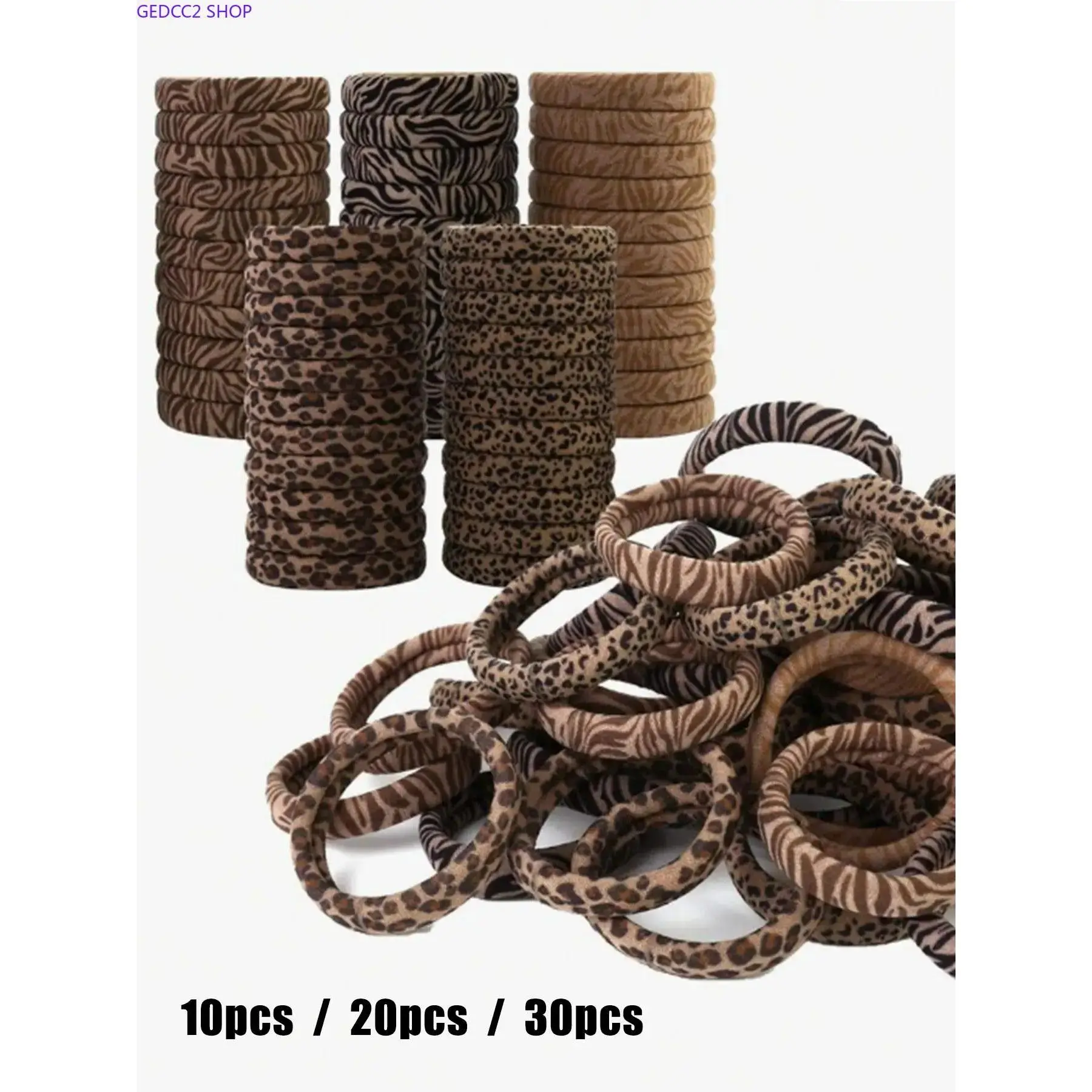 Leopard Pattern Hair Tie, Soft Elastic Hair Tie, Hair Accessories for Women & Girls, Suitable for Thick Hair, Ponytail Holder, Scrunchies, Elastic Band Scrunchie, Bulk Hair Ties, mothers day gift, mothers day gift ideas