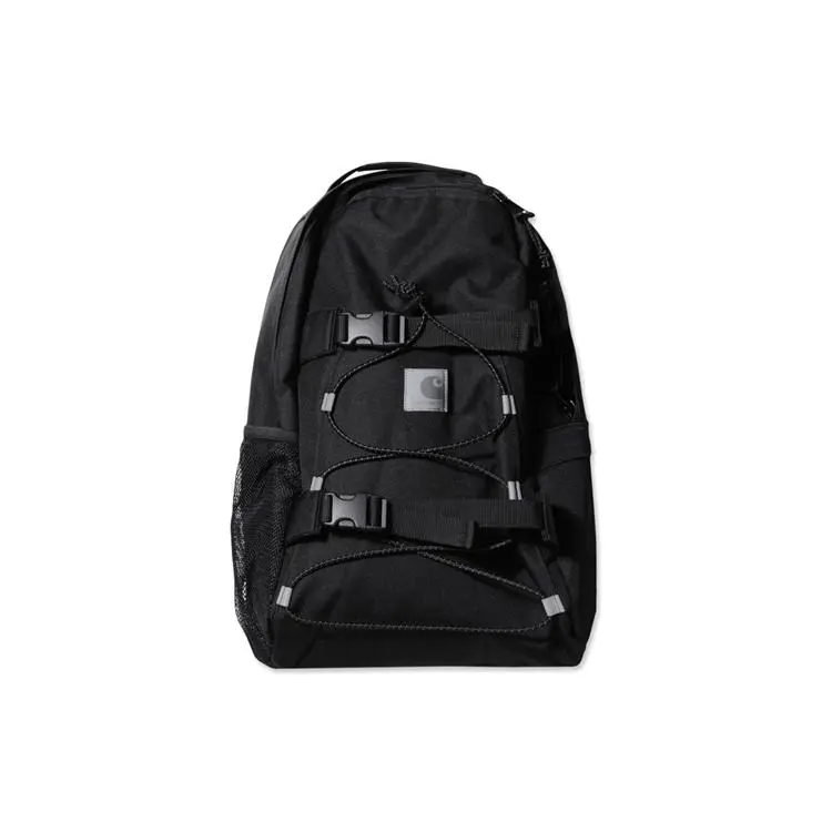 Carhartt WIP Reflective Kickflip Canvas Backpack – Unisex, Regular Fit, Black