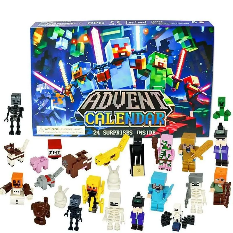 Christmas surprise! 24-day countdown calendar, a 24-daydigital countdown calendar for Minecraft building blocks, the perfect gift for Christ ma