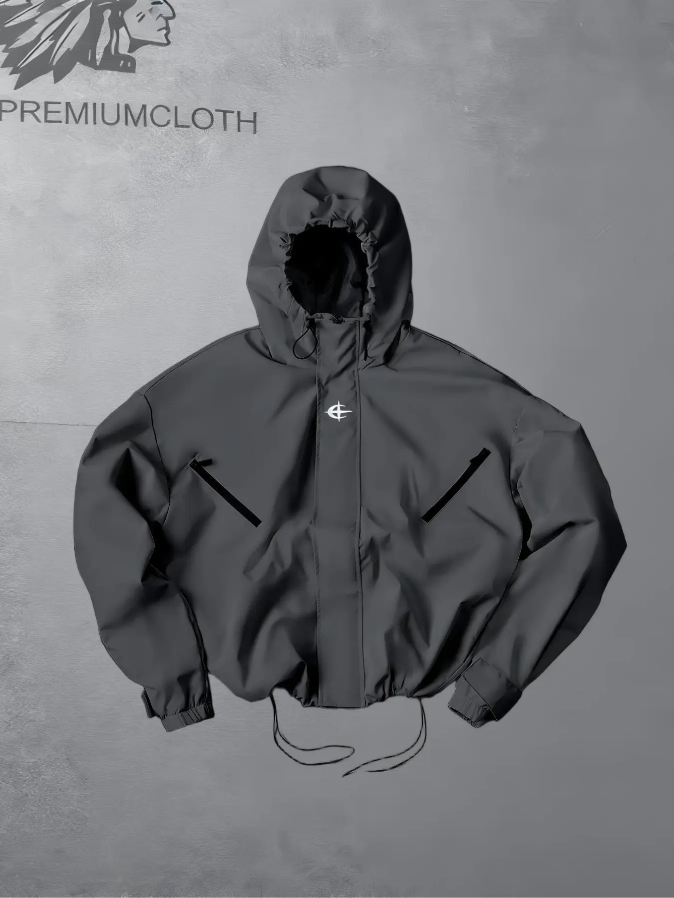 Spring Summer Hooded Windproof Jacket, Lightweight Waterproof Outdoor Hiking Jacket, Casual Street Style, Zip Pockets, Daily Wear, Casual Sportswear Jacket, Windproof Outerwear