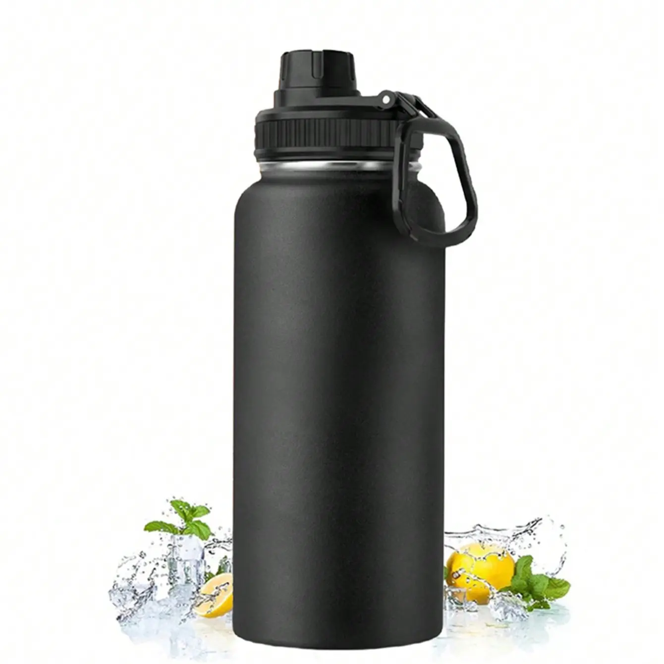 32oz/1000ML Stainless Steel Thermal Insulated Water Bottle, Lightweight, Portable, Ideal for Sports and Outdoor Activities, Perfect Holiday Gift for Christmas and Halloween