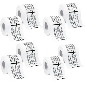 5Pcs-8Pcs Christian Stabilizing Sports Tape, 2in x 23ft Cotton Zinc Oxide Tape with Faith Cross & Bible Verse, Religious Wrist Wrap for Football, First Aid Injury Support, Stabilizing Sports Tapes