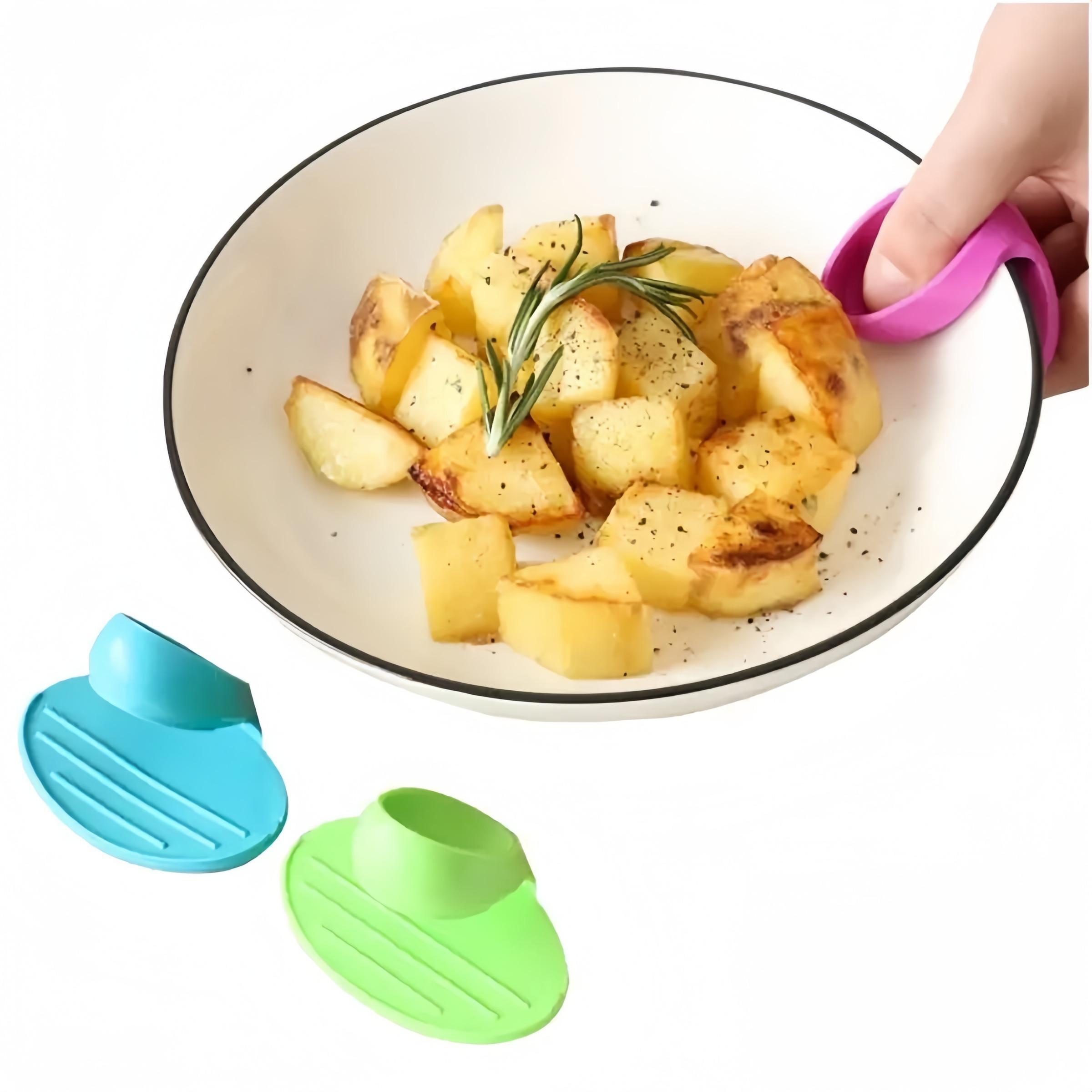 Silicone Oven Mitts, 4 Counts/set Mini Heat Resistant Finger Cots, Multifunctional Anti-scalding Finger Protector, Kitchen Accessories, Cooking Tools, Kitchenware, Modern Kitchen Accessories
