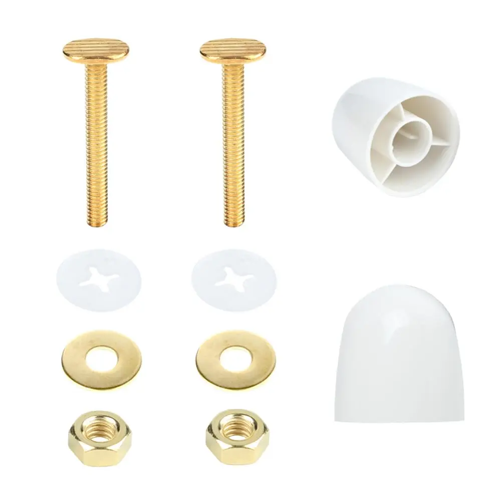 2 Pack Toilet  and Caps, Toilets Bowl to Floor  Kits with Washers & Toilets Flange  Covers