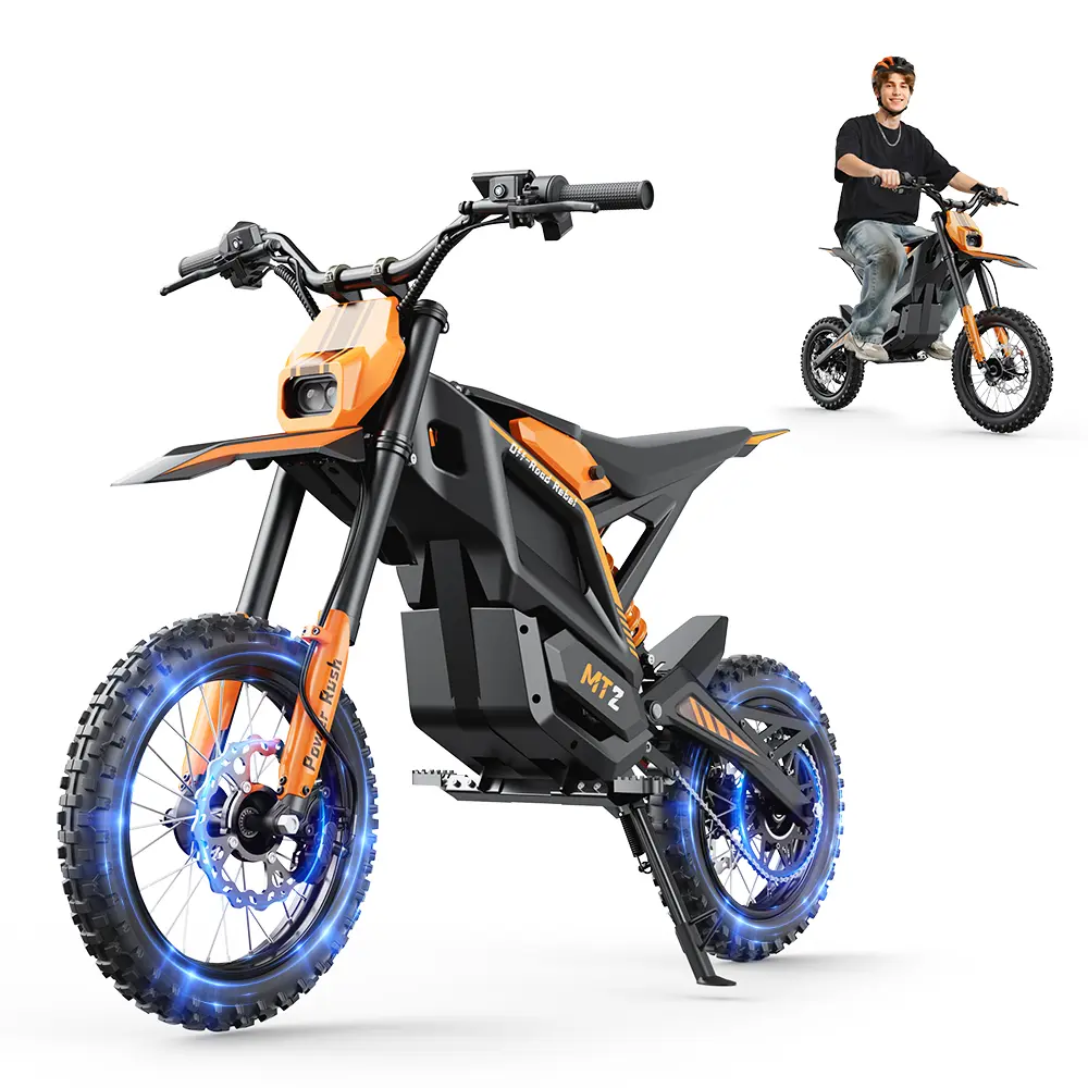 【3000W Peak Motor】Electric Dirt Bike for Adult,  48V/22.5Ah Battery Up To 15/25/35mphMPH 35-45Miles Electric Motorcycle,NFC Electric Bike Full Suspension Moped E-Bike