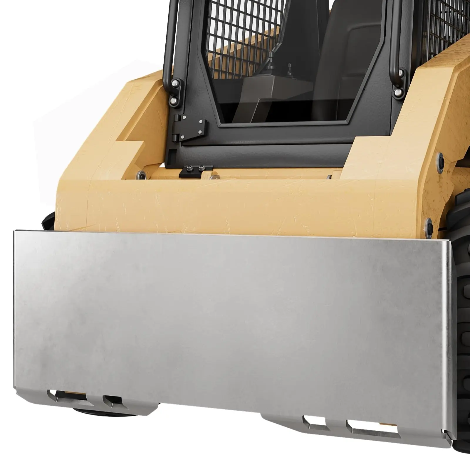 GARVEE1/2" Skid Steer Attachment Plate - Universal Quick Attach Adapter Mounting Plate Compatible with Bobcat and Kubota Tractors for Efficient Equipment Connection Steering Tires