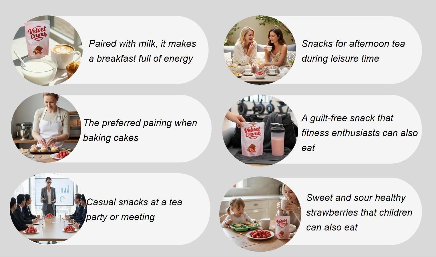 Freeze Dried Strawberries, 25g x 6 Packs, Crispy Natural Fruit Snacks, No Added Sugar, Gluten-Free, Non-GMO, Perfect for Travel & On-the-Go Dry