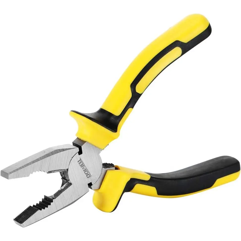 Lineman's Pliers - 8 Inch Combination Pliers with| Nickel Chromium Construction, Handle, version grips