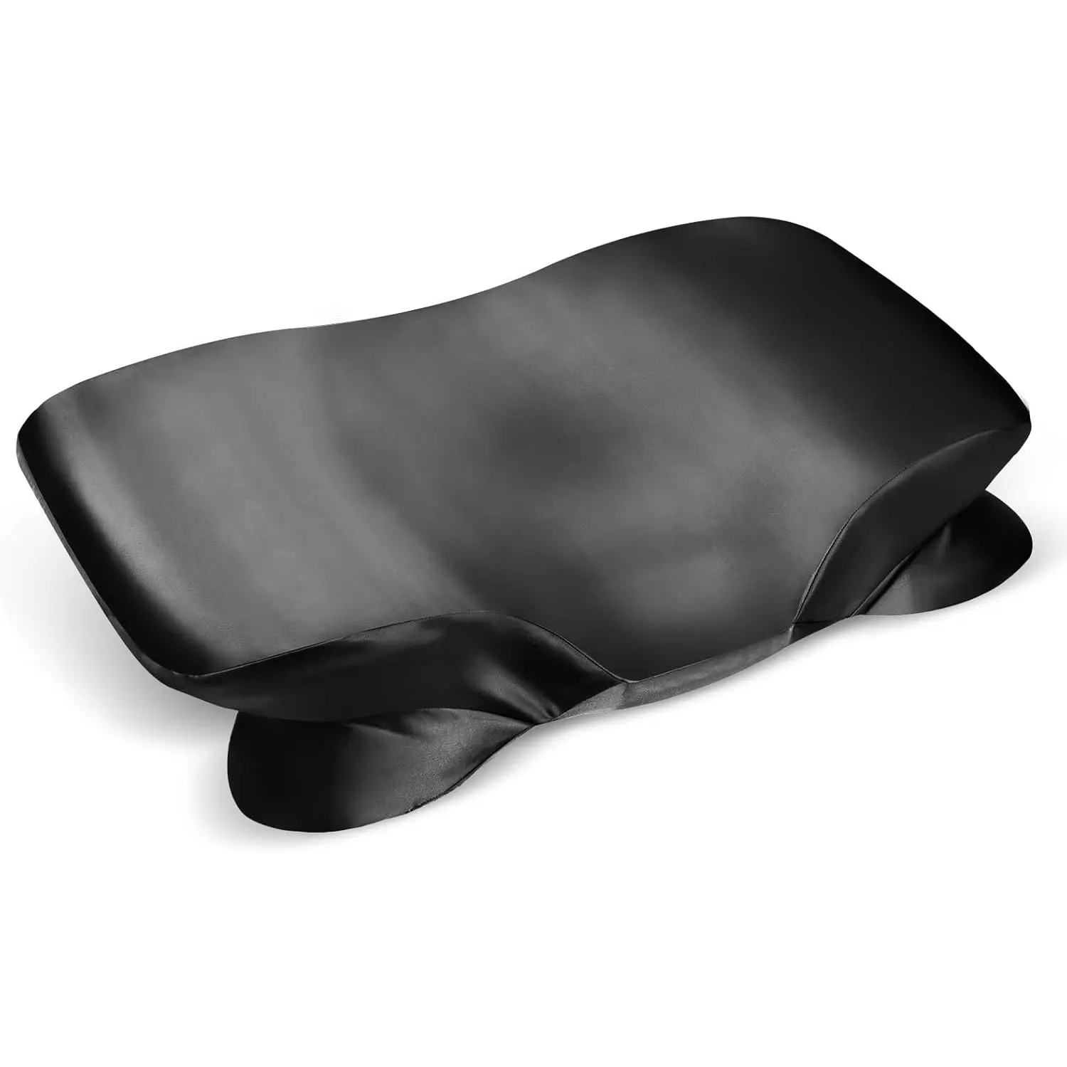 Pillowcase for Cervical Pillow, Ergonomic Case, & Soft Pillowcase, Black Pillow Cover with Zipper