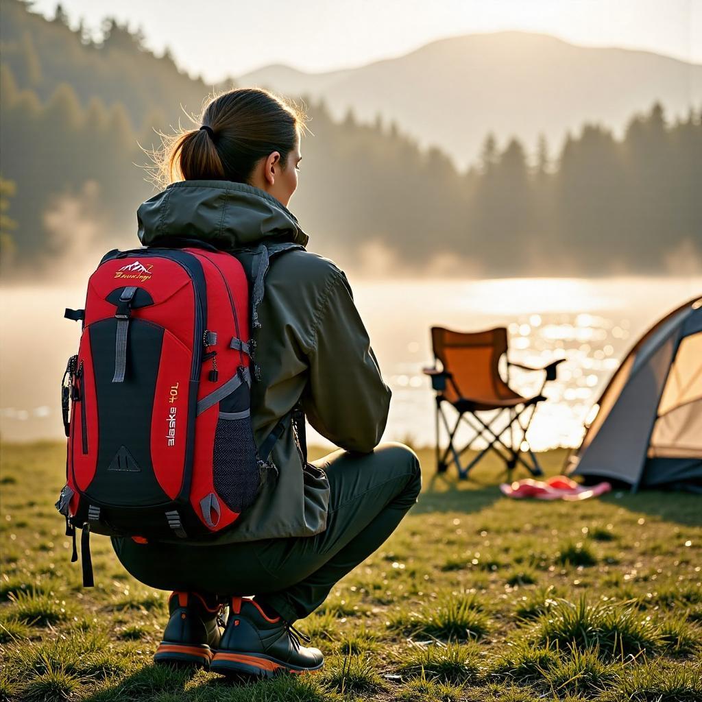 Stop choosing between light weight and big capacity.This 40L unisex rucksack is both – plus breathable padding. Hiking just got way more enjoyable.