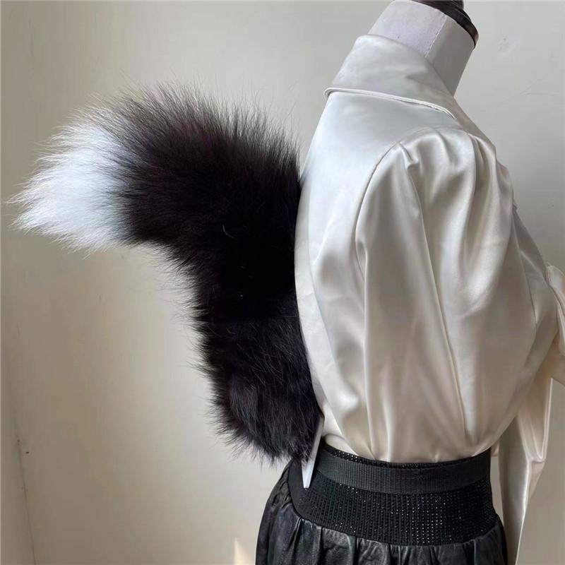 Anime Halloween Fox Tails Plush Cosplay Costume Faux Fur Big Tails Flexible JK Cat Fox Furry Tail Performance Props Fursuit Tail