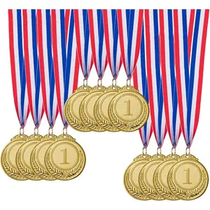 Father's Day Family Sports Party Award Gifts for Dad| 2 Inch Olympic Style Gold Winner Medals| 1st Place Gold Medals for Sports Competitions & Themed Parties