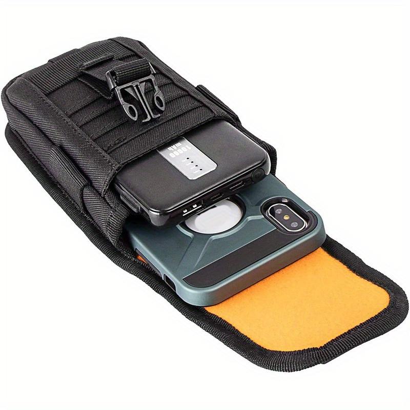 Multi functional Molle Waist Bag with US Flag Patch Adjustable Phone Pouch for Hiking Running Cycling Tactical Accessories