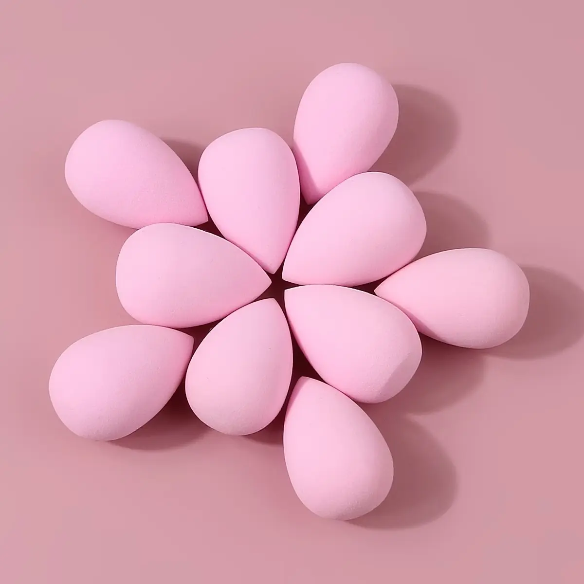 10-Piece Mini Makeup Sponge Set, Teardrop Beauty Blender, Makeup Sponges For Foundation, Ideal for Foundation, Bb Cream, Concealer, Wet & Dry Use, Beginner Makeup Tools
