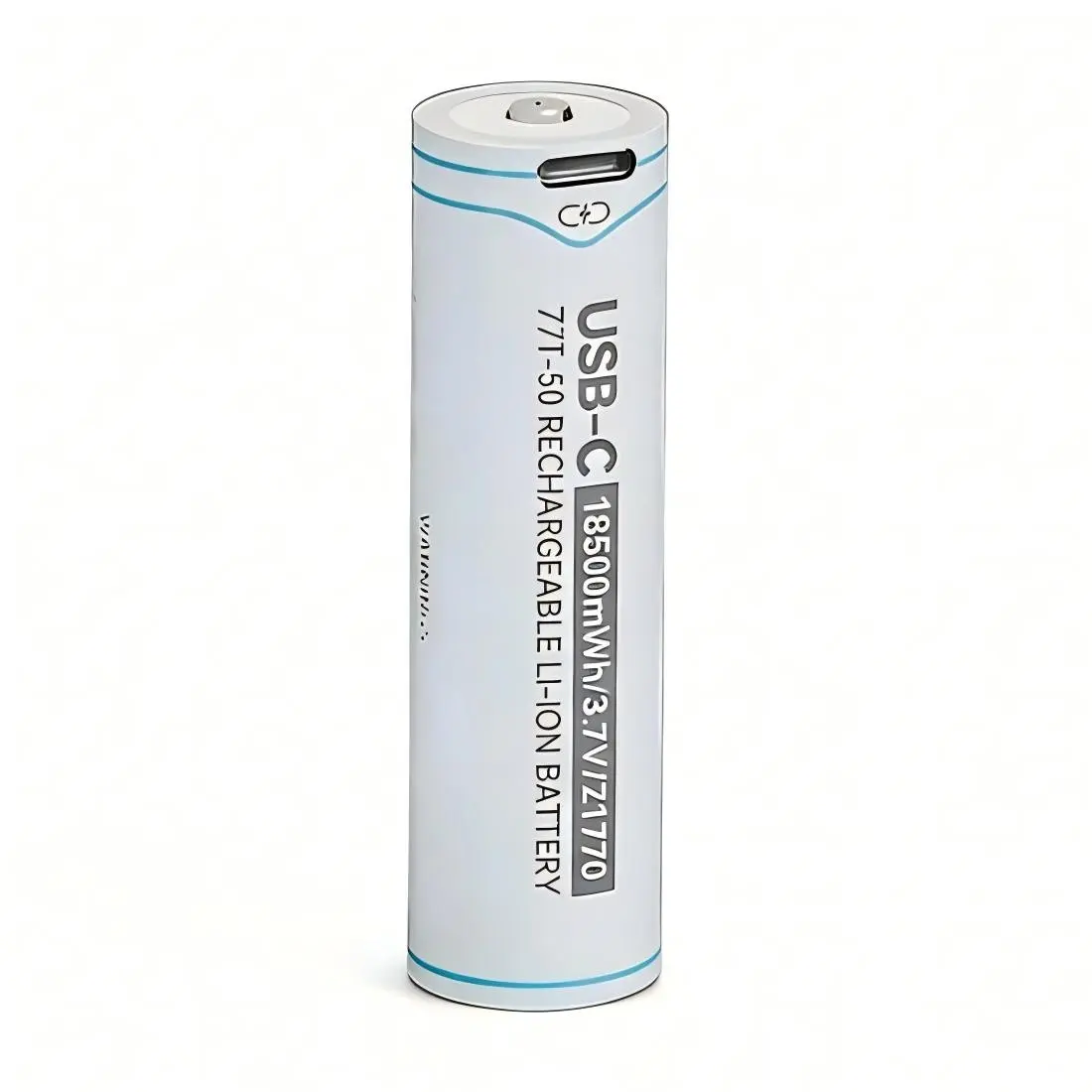 Type-C 21700/5000mah Rechargeable Lithium Battery, USB PD Charging, Emergency Power Bank, Compatible with Flashlights, Fans, Headlamps