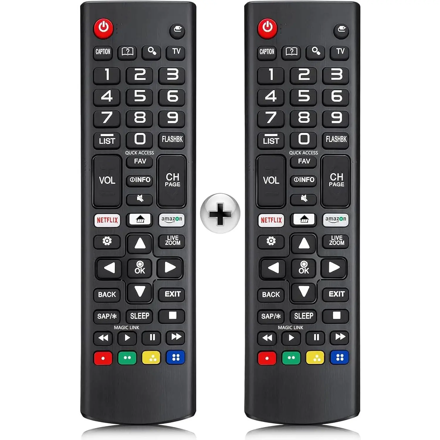 2PCS Replacement Remote for LG Smart TV, Universal Remote Control for LG All Models LED LCD OLED HDTV 3D Smart TVs AKB75095307 AKB74915305 AKB75375604 AKB73715608,HDMI,Splitter,Protective,Case,Ultra,Android Smart TV Box,AirPods,Multi-Function Clean,mount,