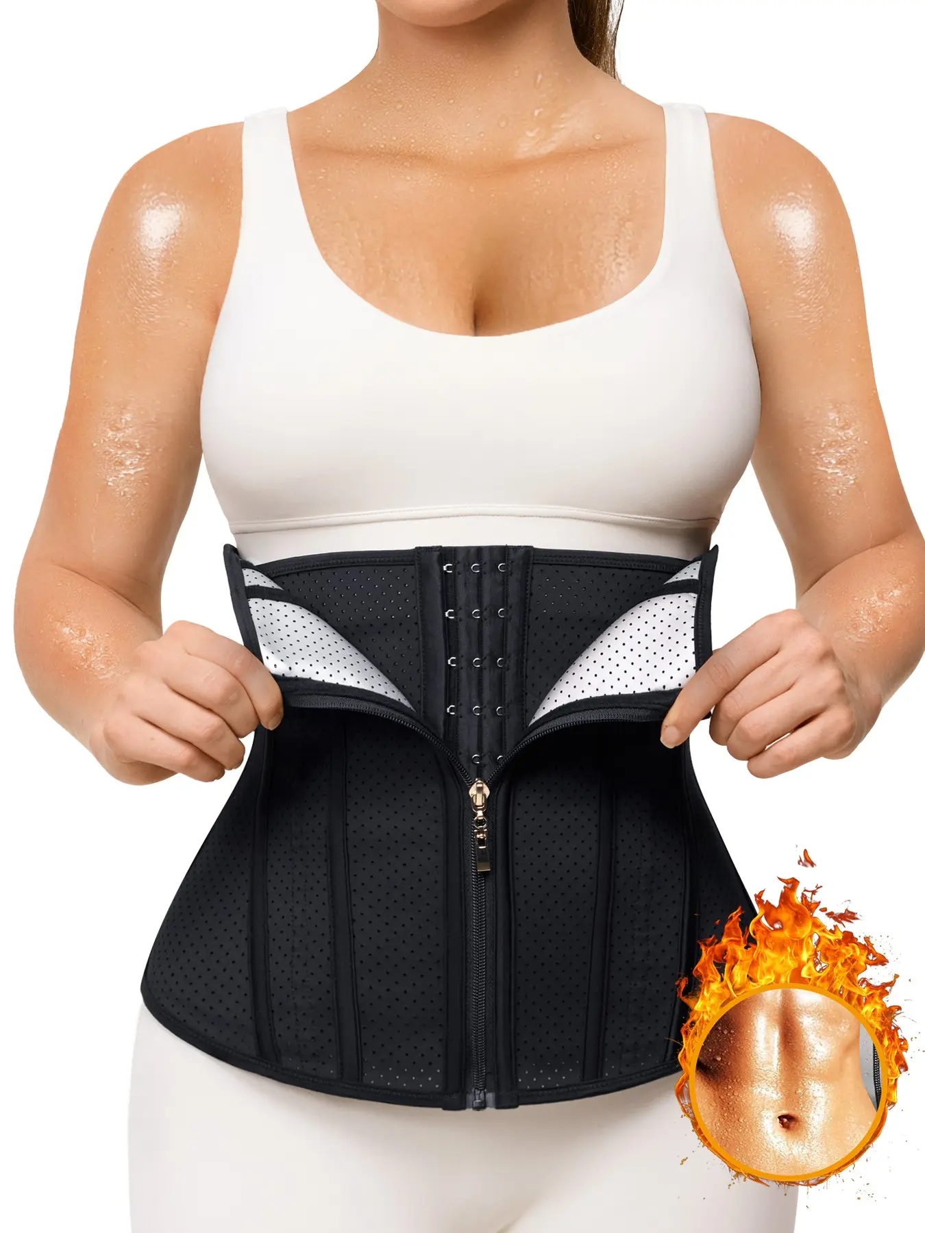 Women's Home Wear Shapewear Waist Cincher, Triple Mechanical Fit Design, Tummy Control, Full Day Waist Support, Breathable Belt