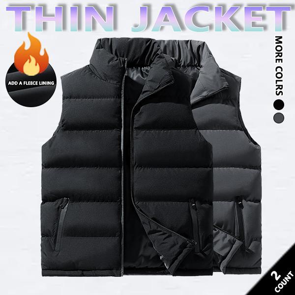 Mens Vest Jacket Warm Sleeveless Jackets Winter Waterproof Zipper Coat Autumn Stand-up Collar Casual Waistcoat Brand ClothingPlease check the size chart before purchasing. SpringStatements