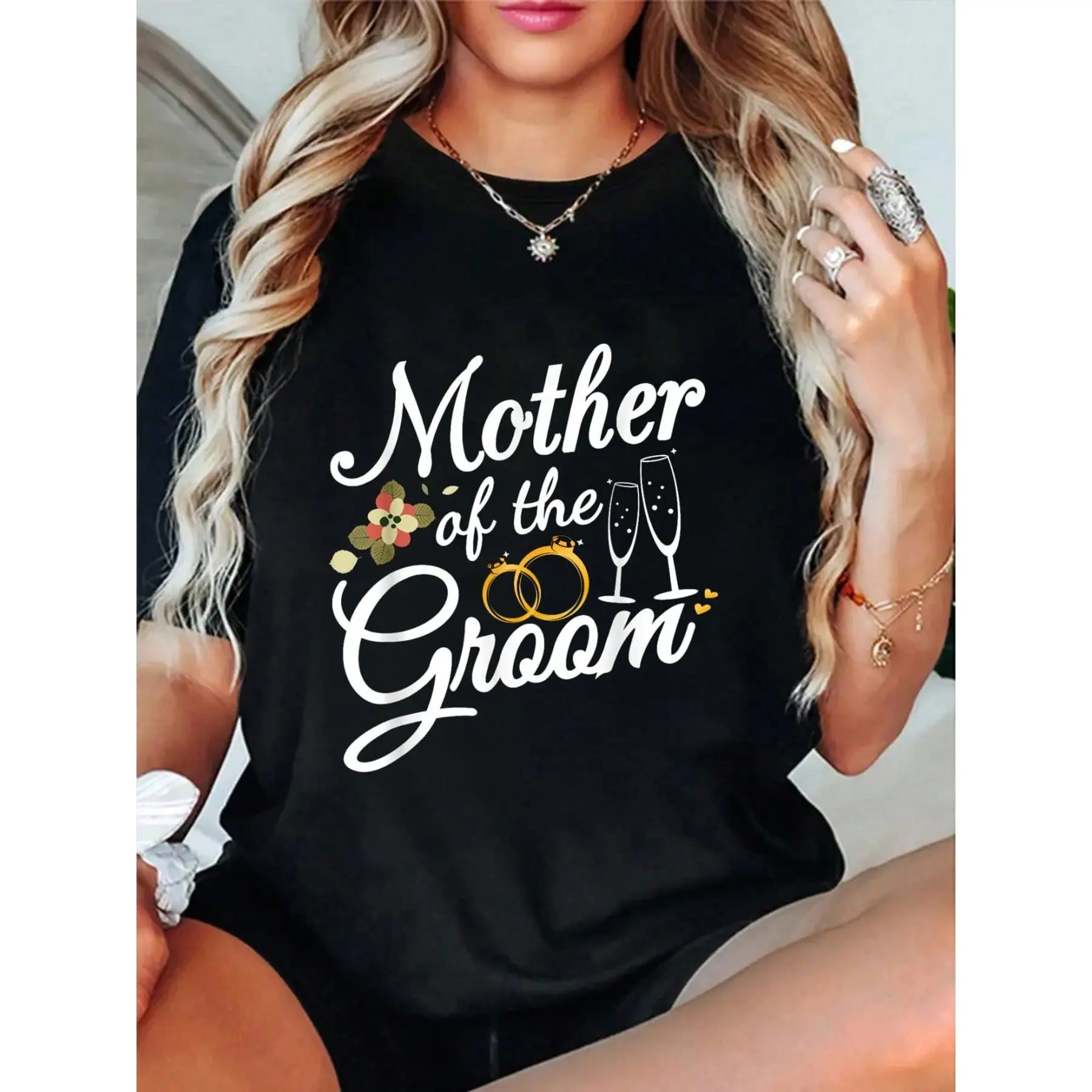100% Cotton Mother Of The Groom Mom Gifts For Wedding Or Bachelor Party T-Shirt