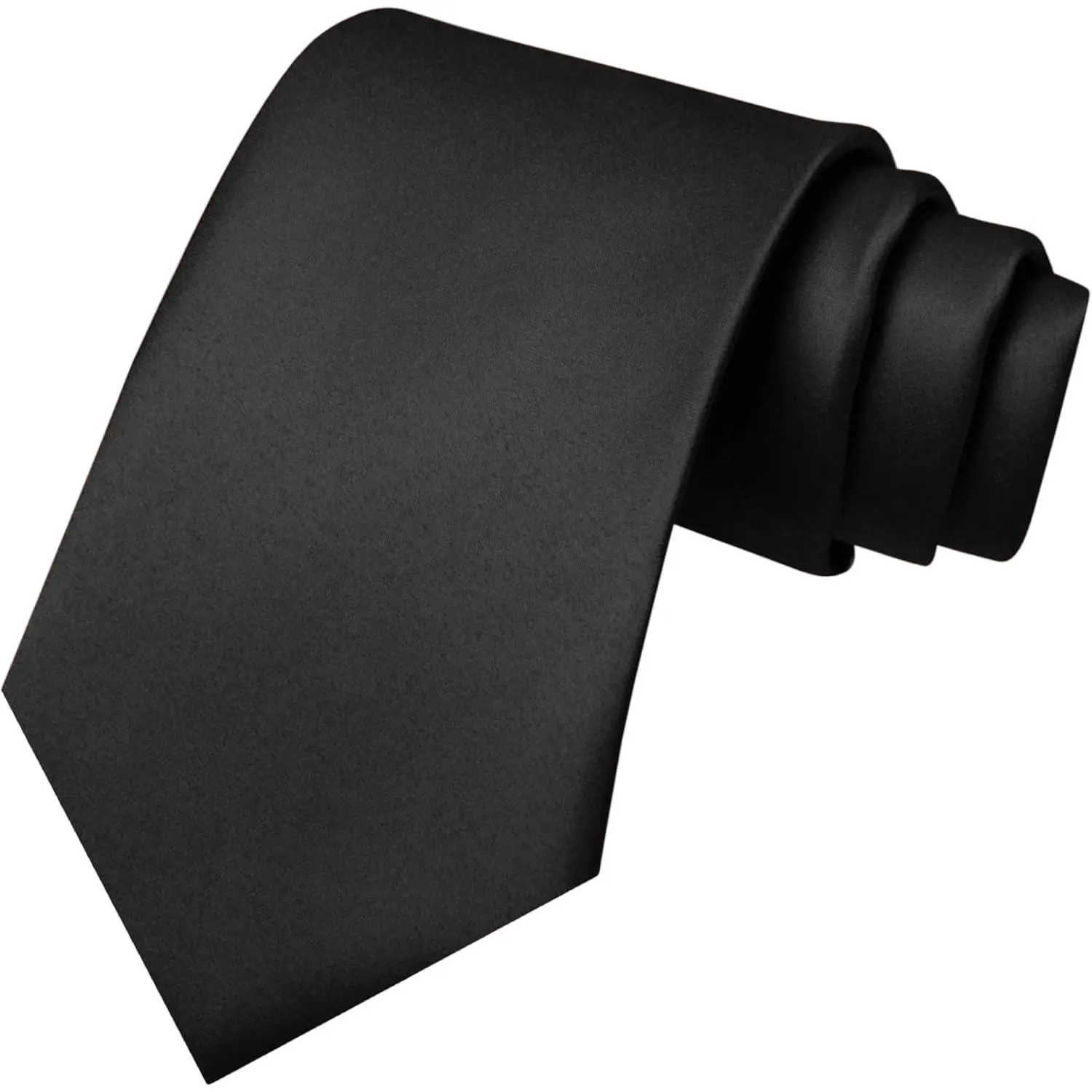 Men's Solid Color Necktie, Classic Cut with Smooth Fabric and Neat Finish for a Polished Look for Business and Weddings, Business/Wedding, Rectangular Tie, All Seasons
