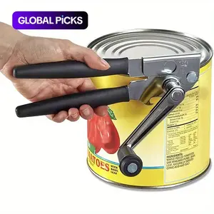 Stainless Steel Heavy Duty Beverage Can Opener Manual No Damage Bottle Opener, Easy Grip Design for Home and Restaurant Use, Durable Kitchen Tool Utensils