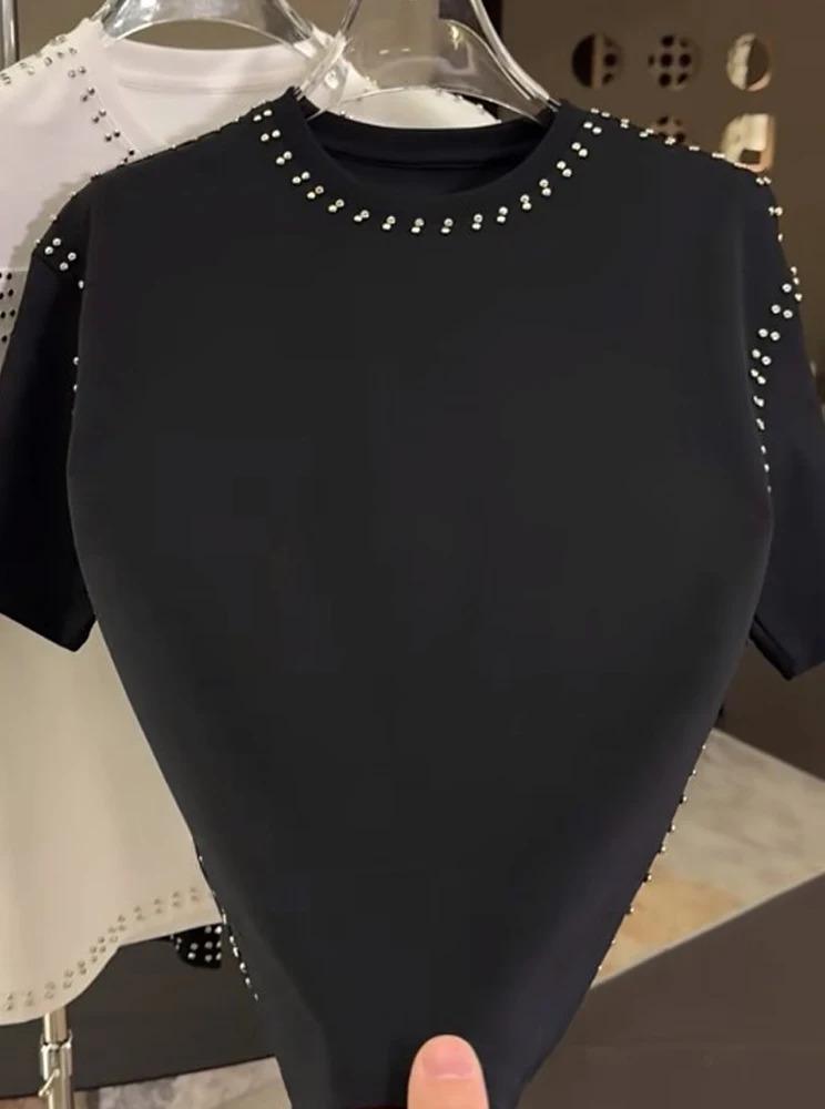 American Sle Heavy Du Casual T-irt Men's Spring Faion Loose Fit Svel Youth Leisure ort Sve Pure Color