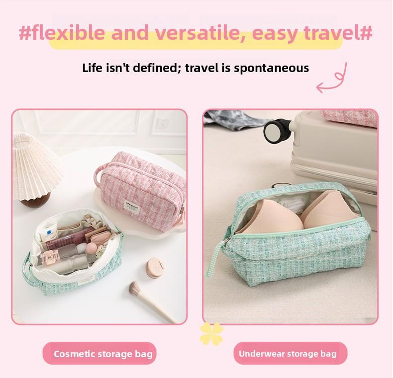 Beilian Underwear Storage Bag, Portable Travel Divided Underwear Storage Bag, Large Capacity Portable Women's Bra Bag