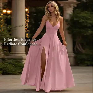 This Flowy Pink Chiffon Gown That Makes Heads Turn